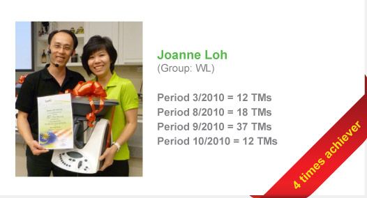 Joanne Loh (4 times achiever)